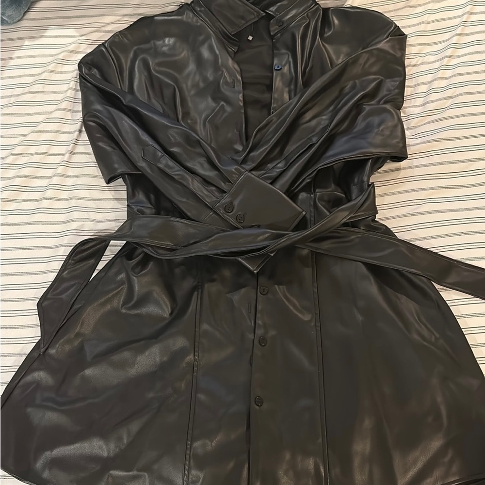 Zara leather Dress